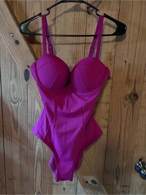TA3 Lushy Berry (hot pink) Swimsuit M D/DD regular/long length